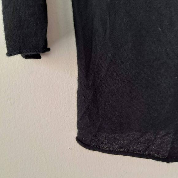 J. Crew Black V-neck 100% Cashmere Long Sleeve Sweater - S - Picture 8 of 11